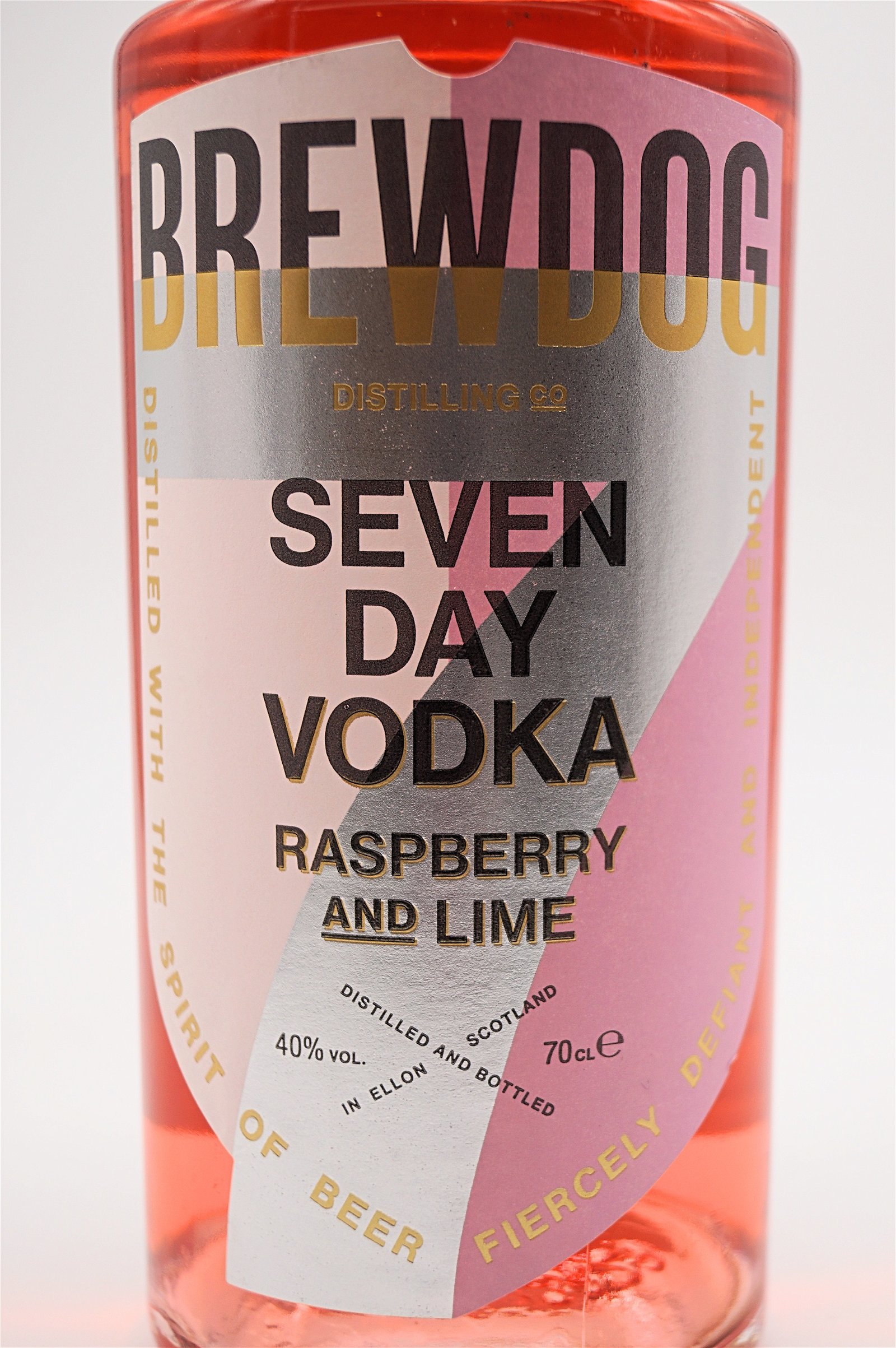 BrewDog Distilling Co. Seven Day Vodka Raspberry and Lime