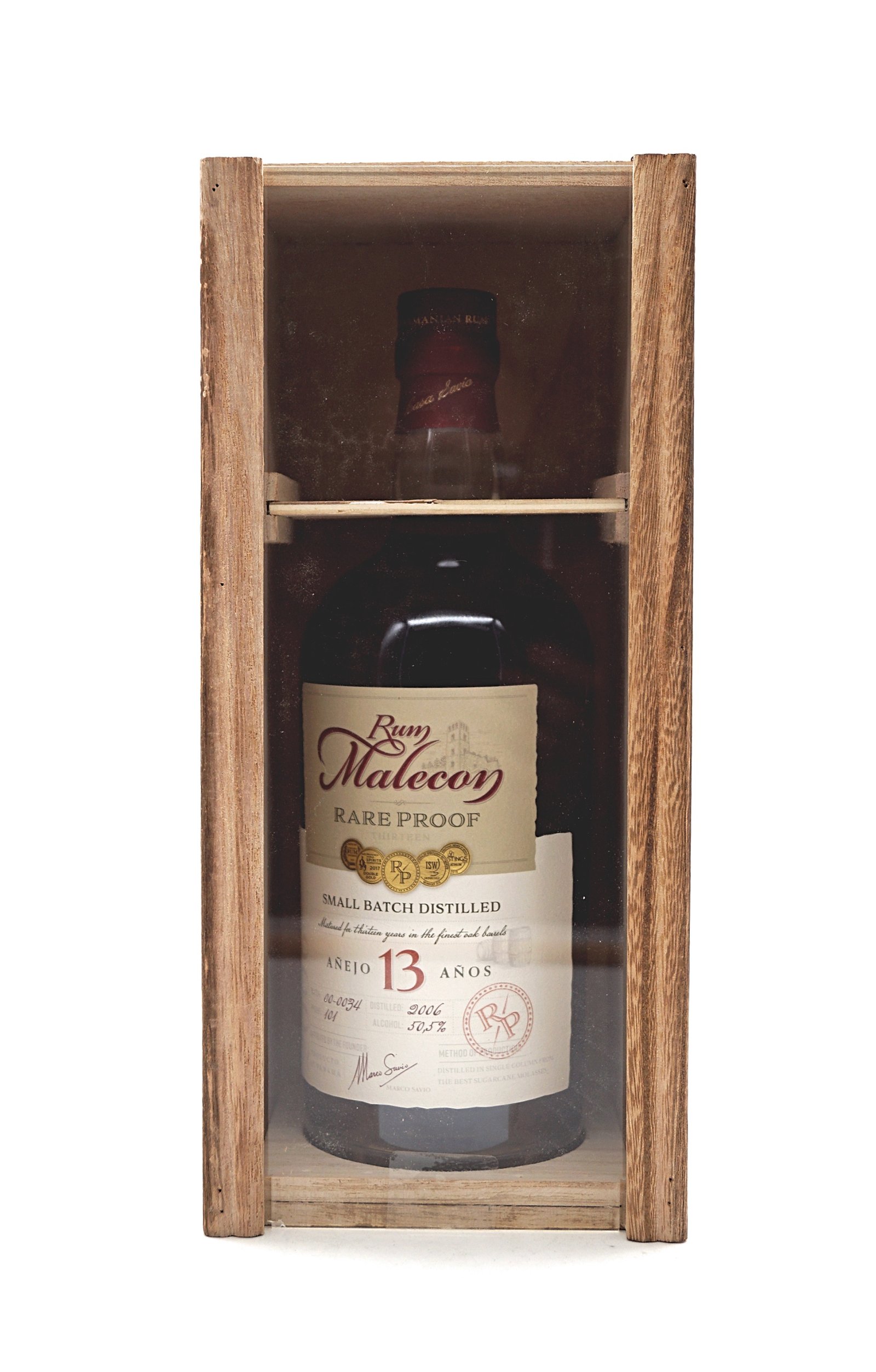 Rum Malecon 13 Jahre Rare Proof Small Batch Distilled