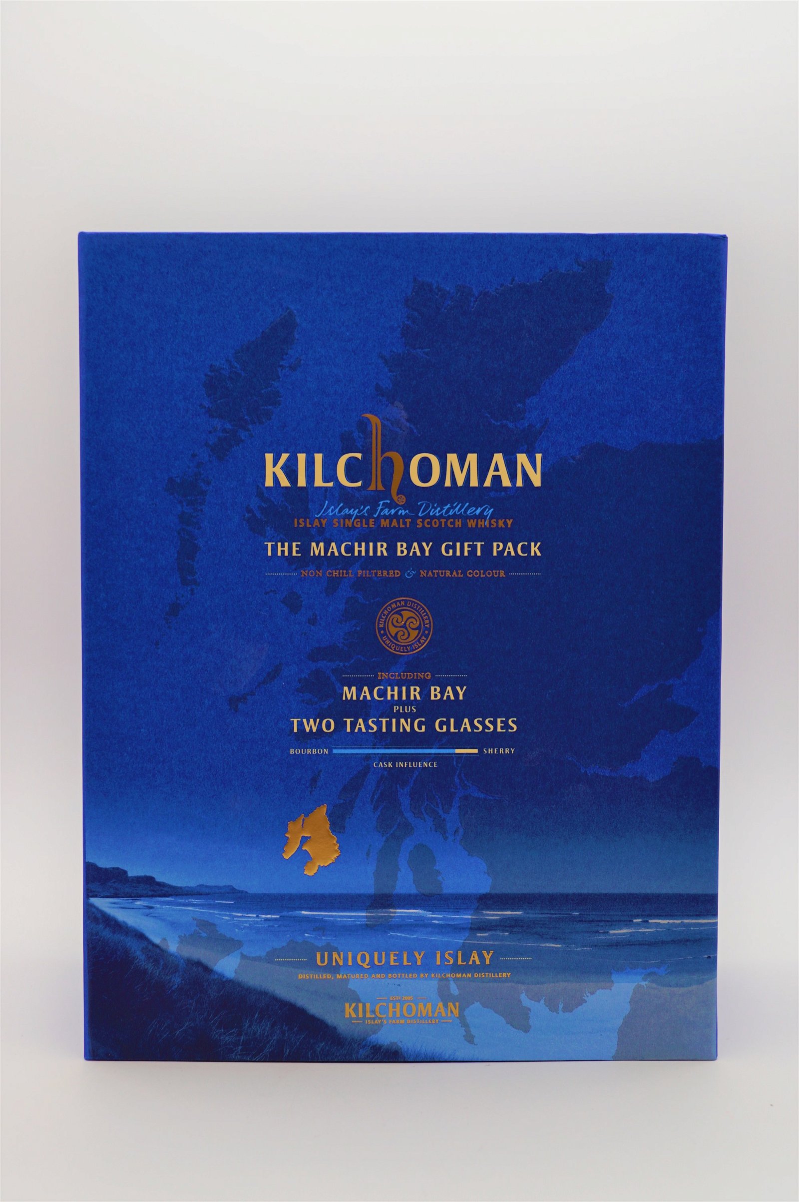 Kilchoman Machir Bay Gift Pack Single Malt Scotch Whisky inkl. 2 Gläser