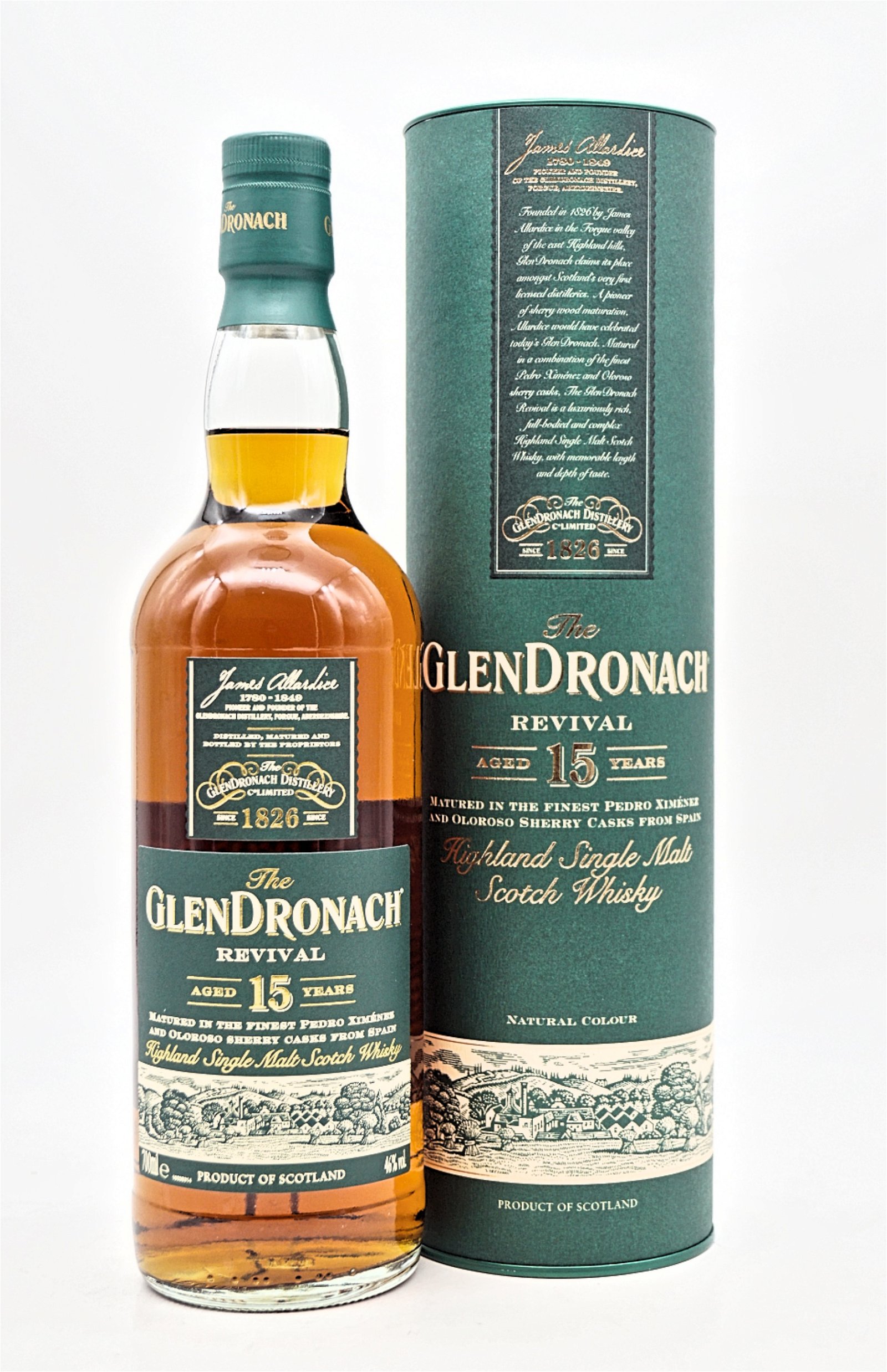 GlenDronach 15 Jahre Revival Hingland Single Malt Scotch Whisky 