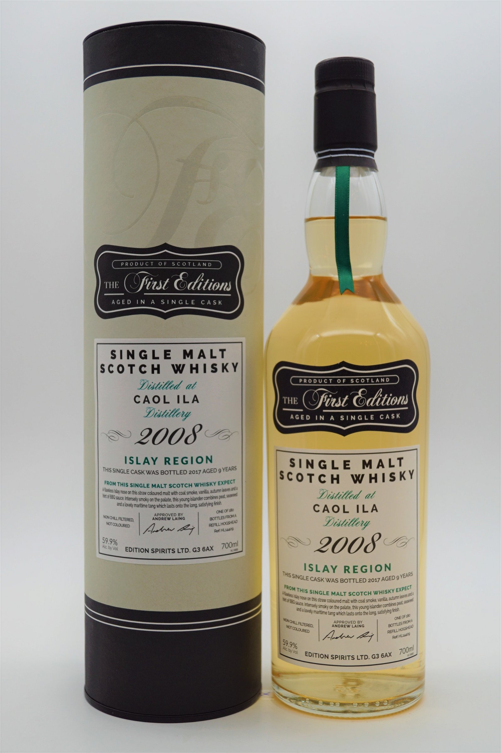 The First Editions Caol Ila 9 Jahre 2008/2017 180 Fl. Single Malt Whisky