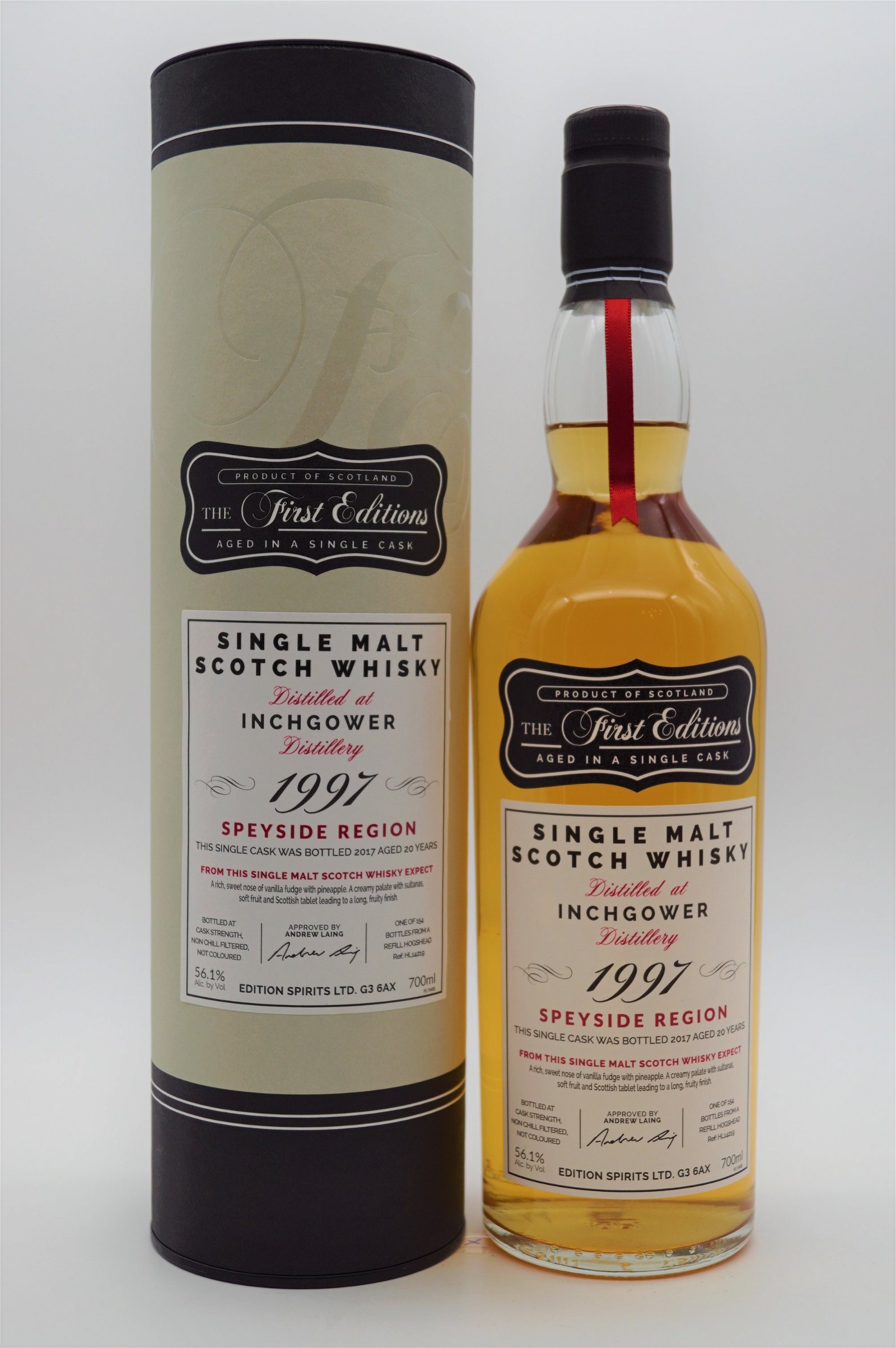 The First Editions Inchgower 20 Jahre 1997/2017 154 Fl. Single Malt Whisky