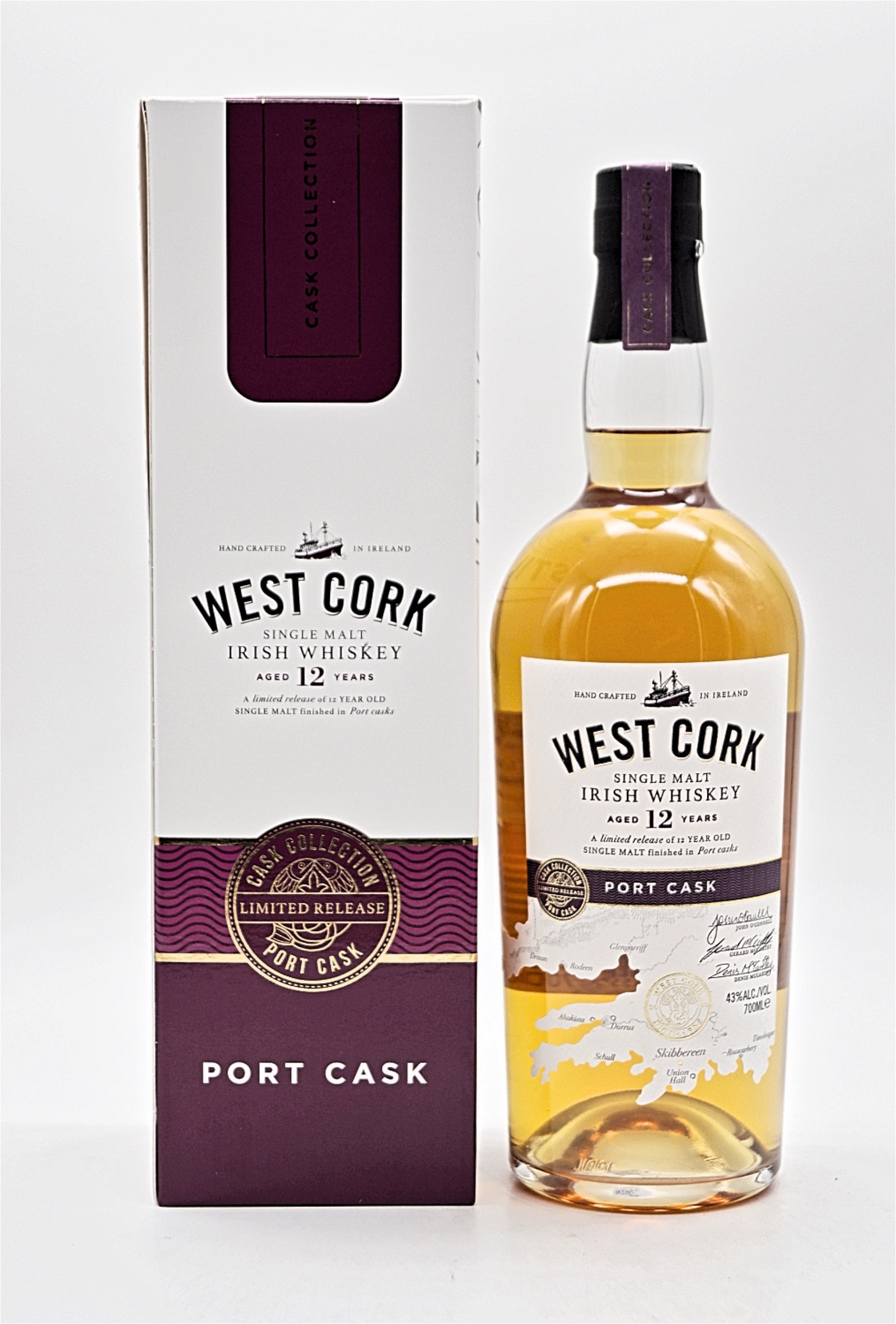 West Cork 12 Jahre Port Cask Single Malt Irish Whiskey 