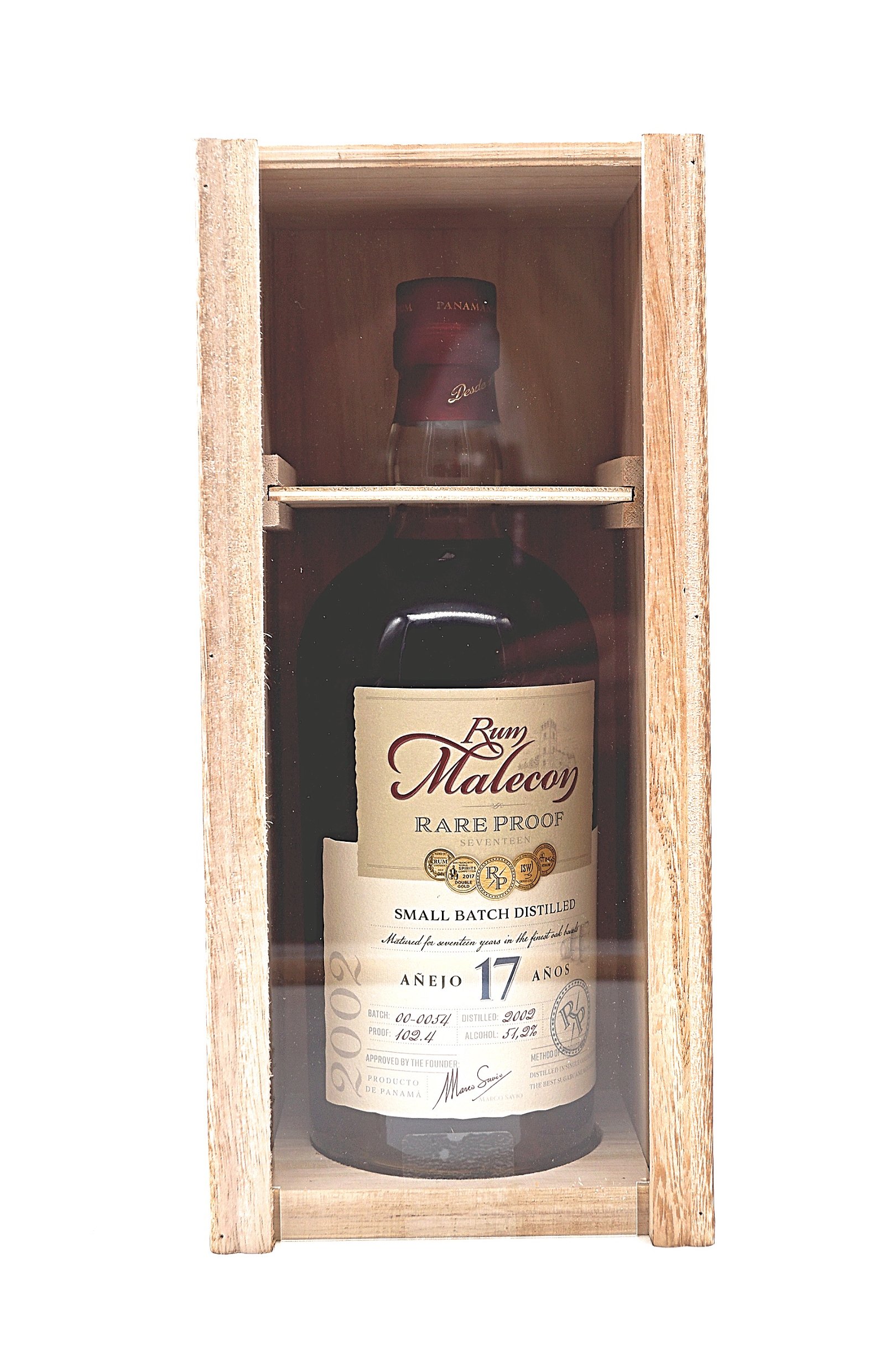 Rum Malecon 17 Jahre Rare Proof Small Batch Distilled