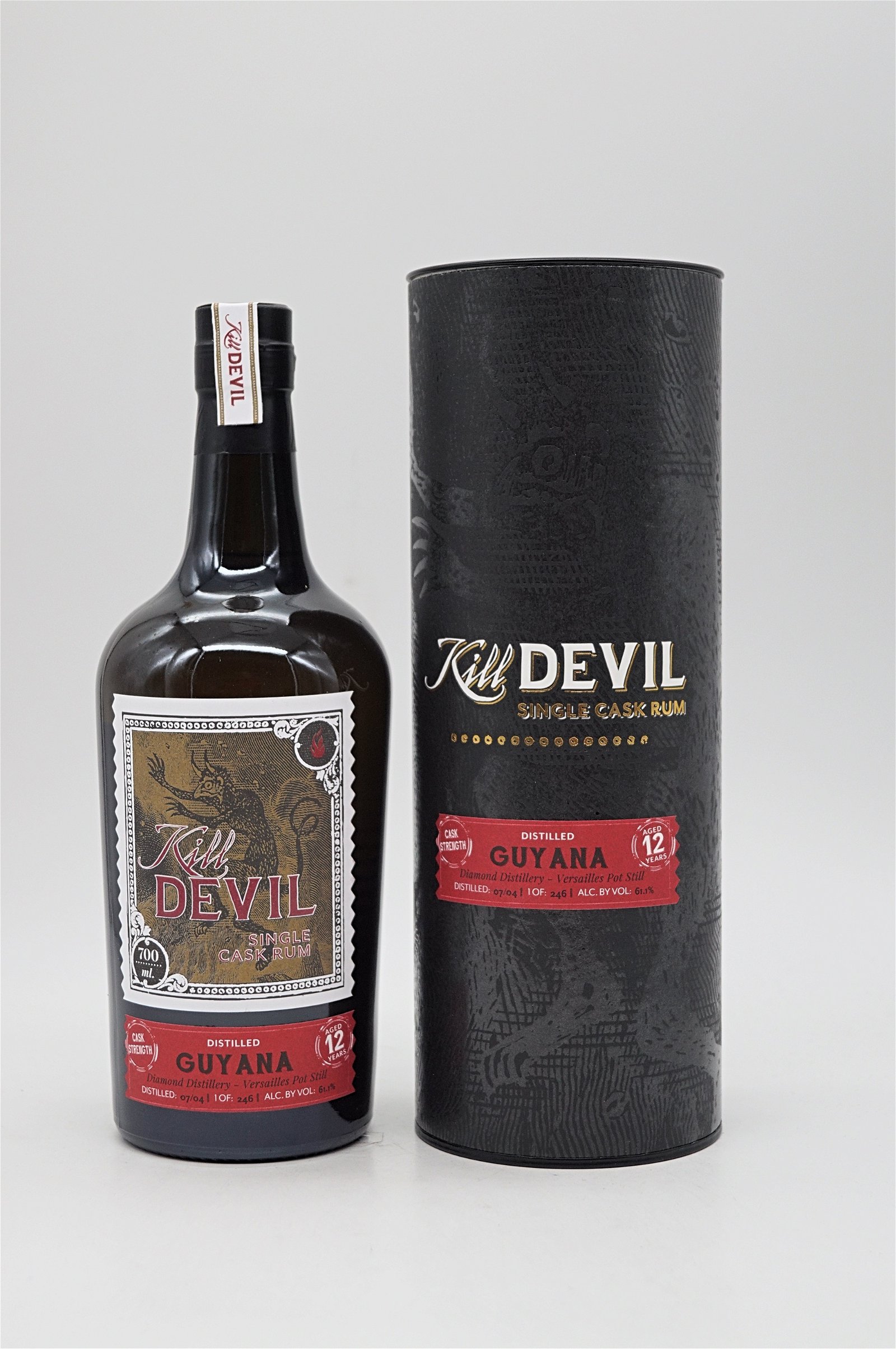 Kill Devil Rum Guyana 12 Jahre Diamond Distillery Cask Strength 246 Fl.