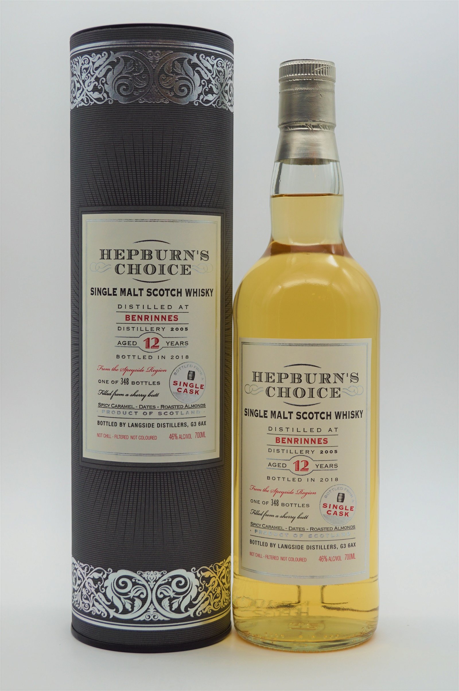 Hepburns Choice Benrinnes 12 Jahre 2005/2018 - 348 Fl. Single Malt Scotch