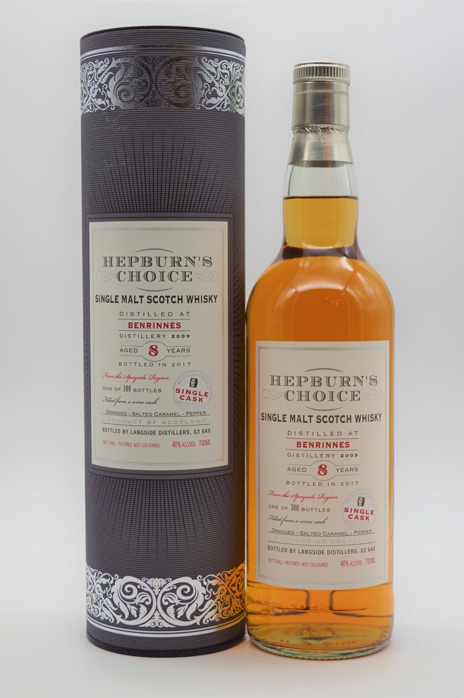 Hepburns Choice Benrinnes 8 Jahre 2009/2017 - 300 Fl. Single Malt Scotch