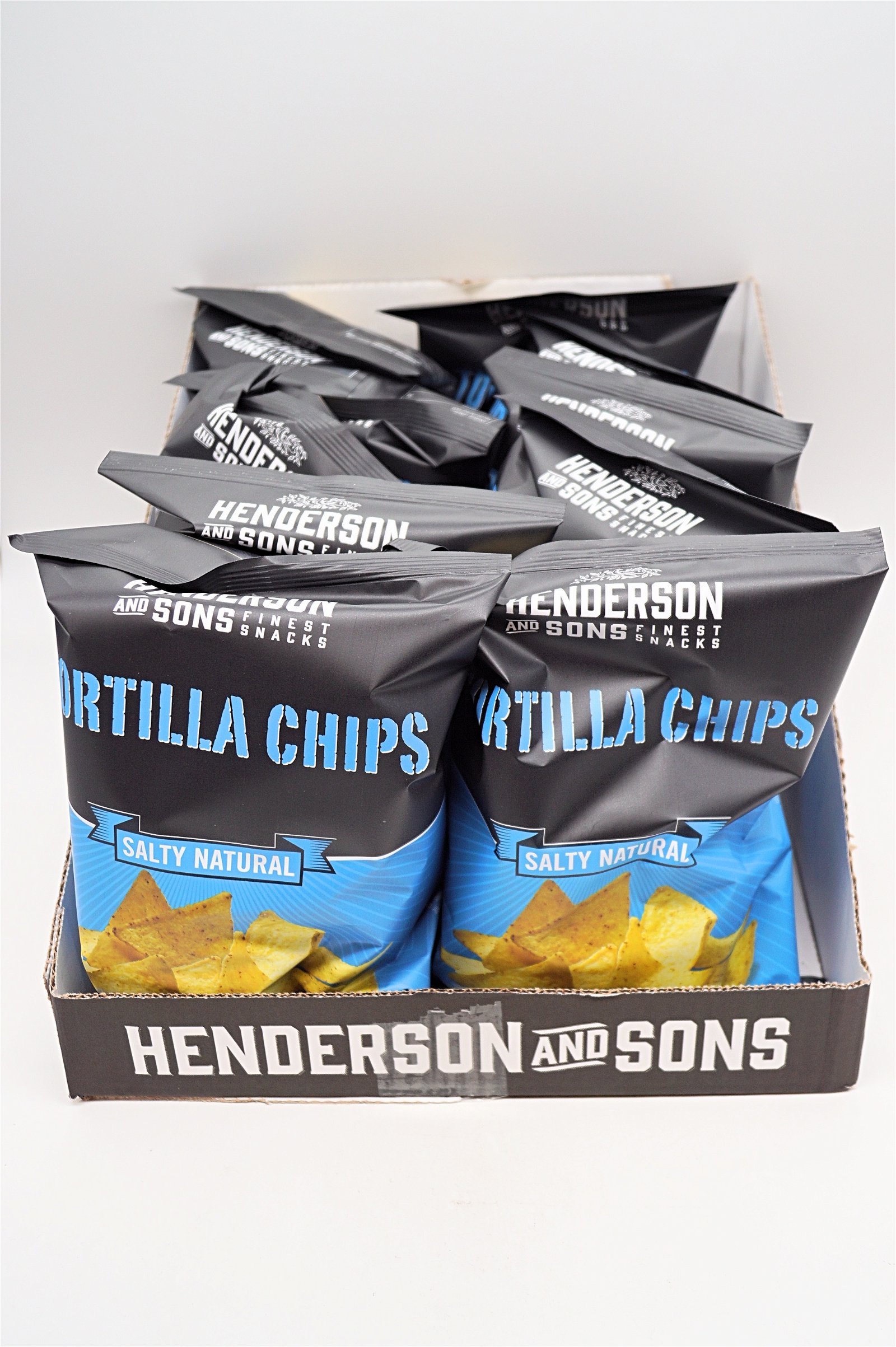 Henderson & Sons Tortilla Chips Salty Natural 10x125g