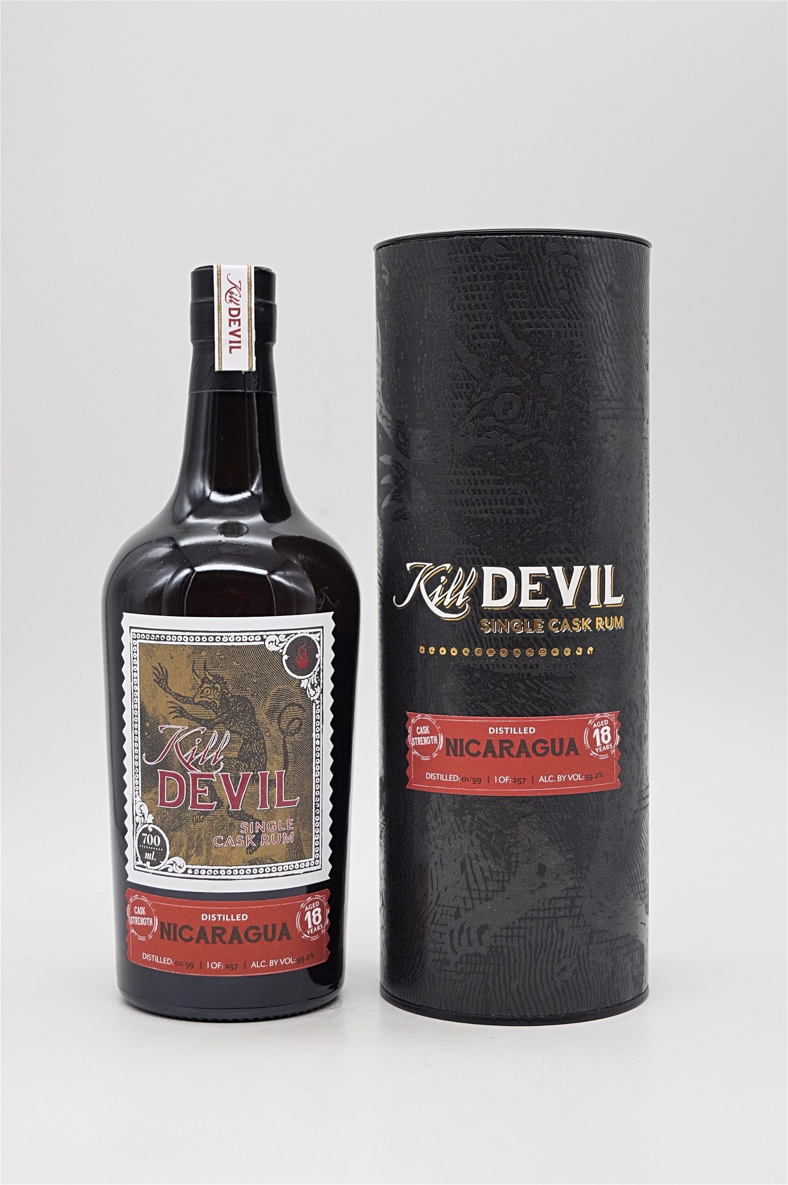 Kill Devil Rum Nicaragua 18 Jahre Cask Strength 257 Fl. 