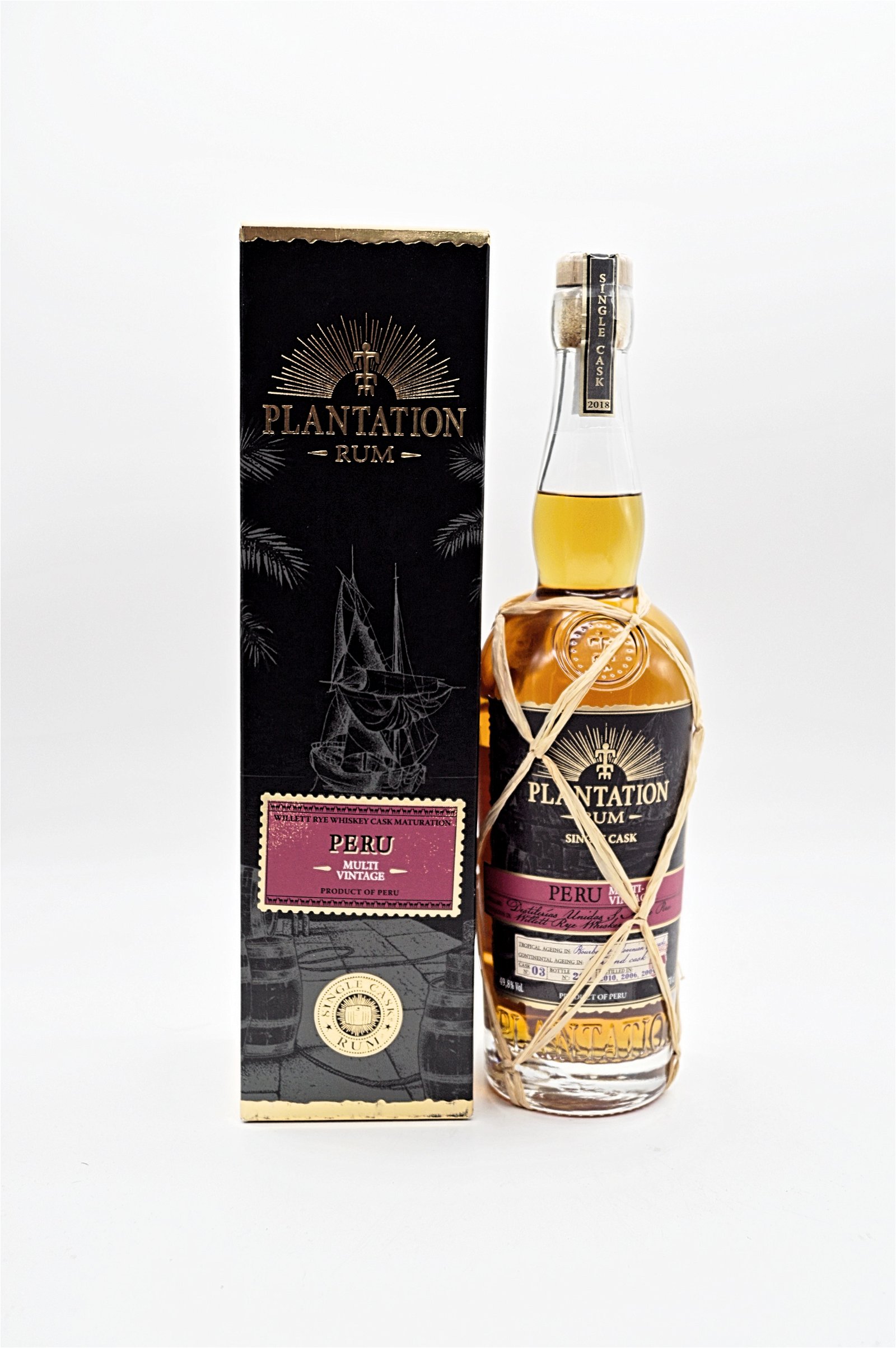 Plantation Rum Peru Multi Vintage Single Cask Collection Willett Rye Whiskey Finish