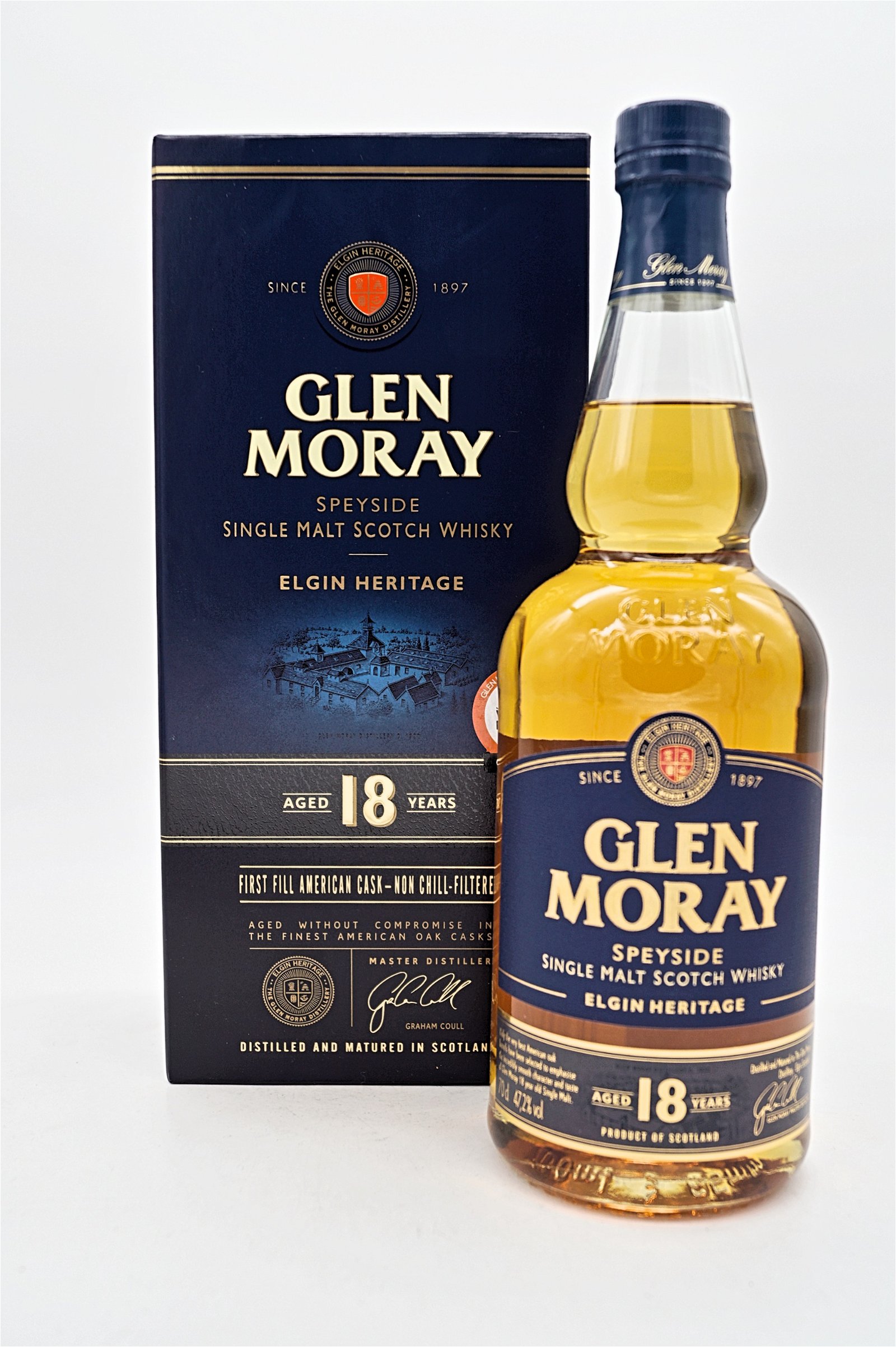 Glen Moray 18 Jahre Elgin Heritage First Fill American Cask Speyside Single Malt Scotch Whisky