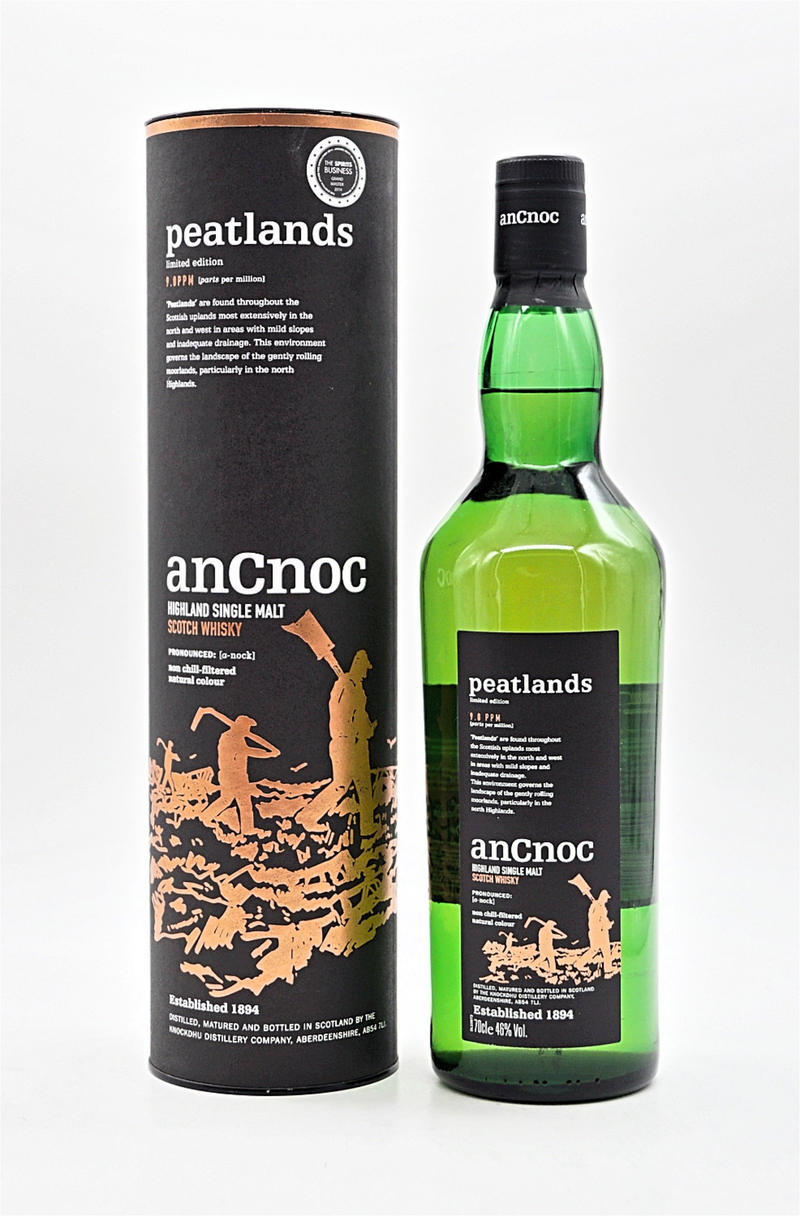 anCnoc Peatlands Limited Edition 9,0 PPM Highland Single Malt Scotch Whisky