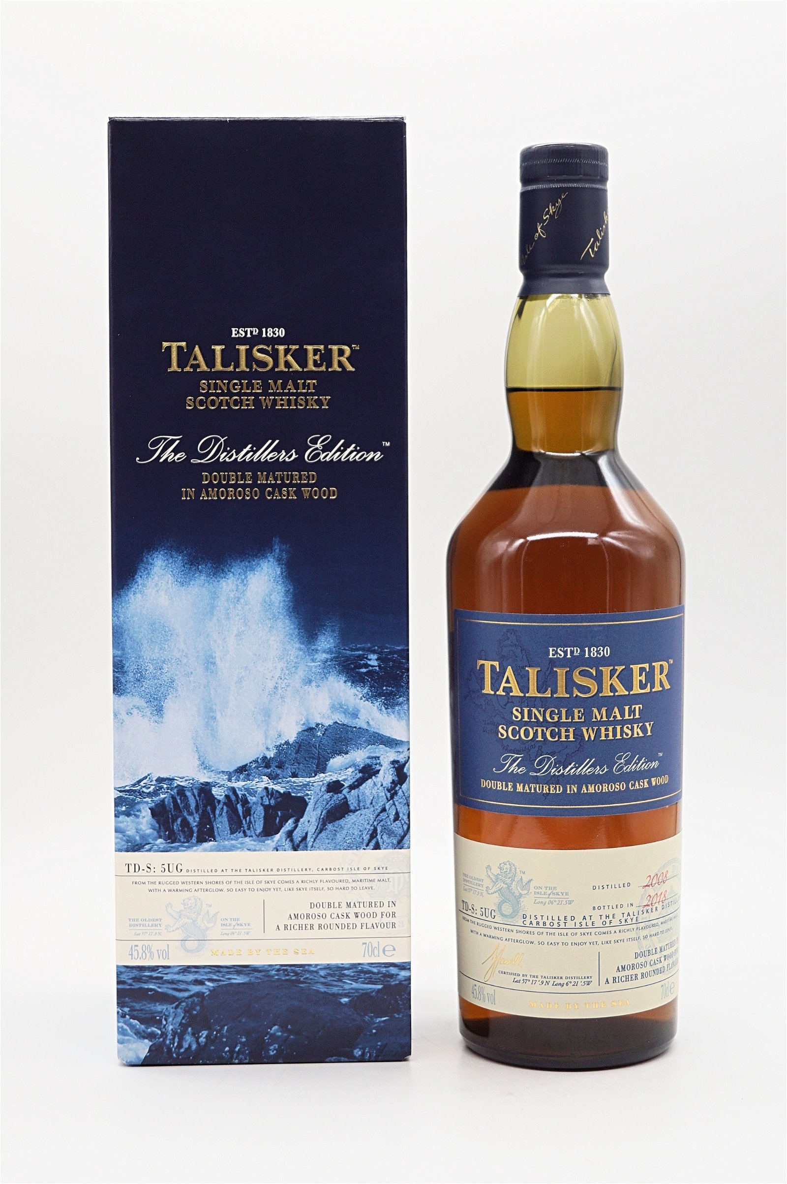 Talisker The Distillers Edition 2008/2018 Double Matured in Amoroso Cask Wood Single Malt Scotch Whisky