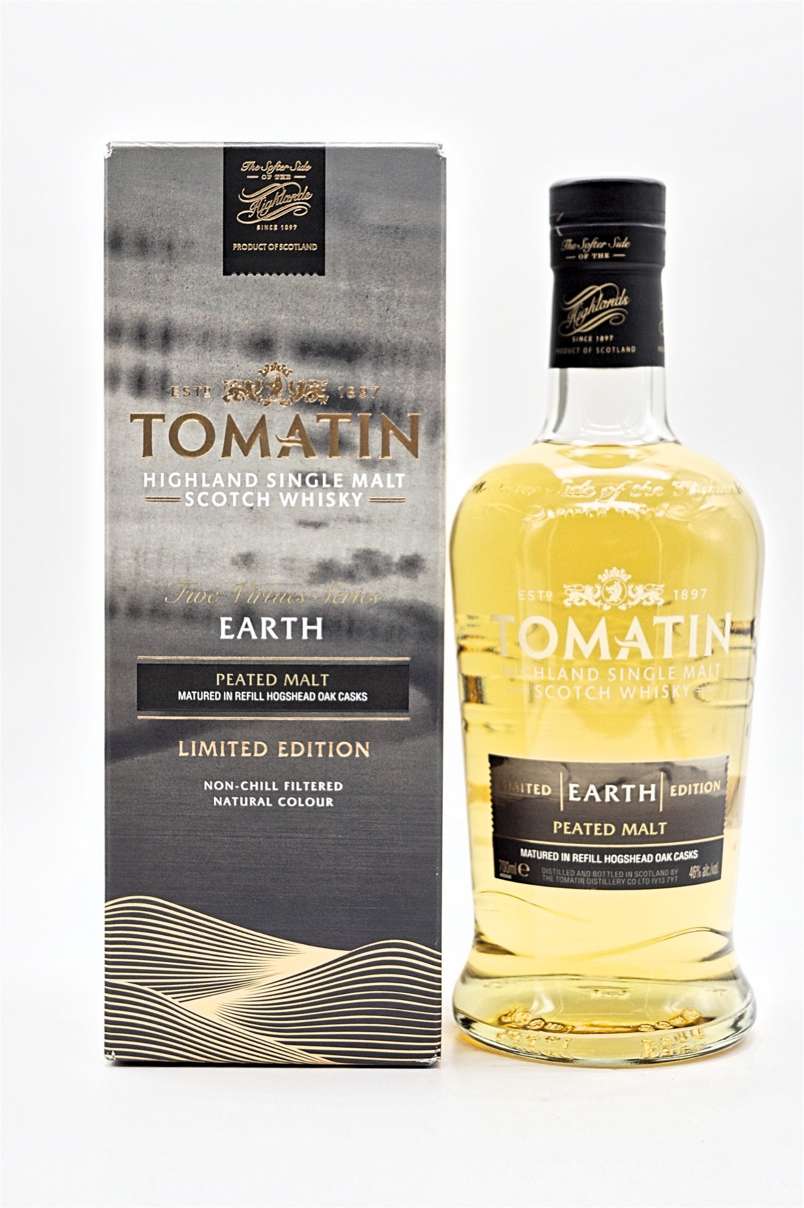 Tomatin Earth Limited Edition Peated Malt Highland Single Malt Scotch Whisky
