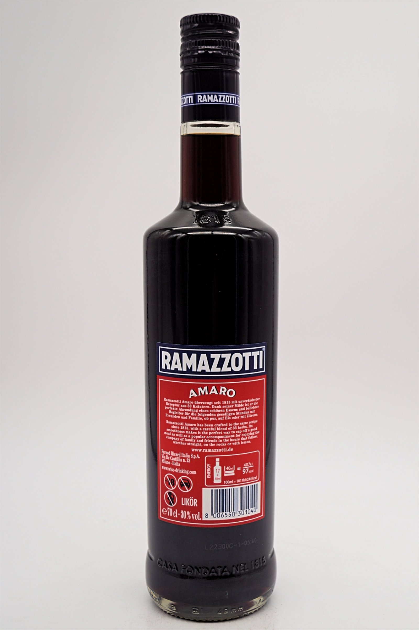 Ramazzotti Amaro Ausano 6x Fl. Sparset 