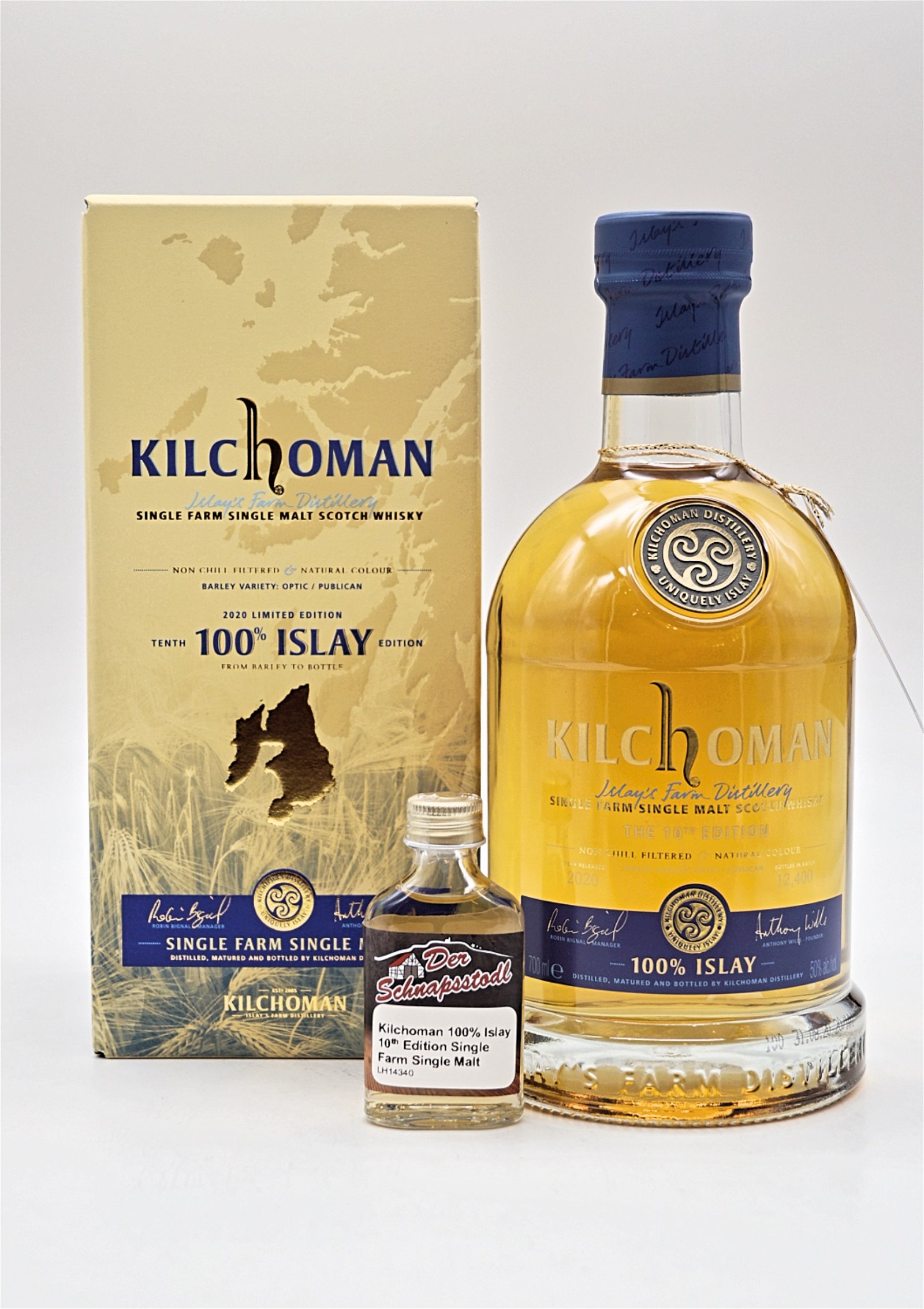 Kilchoman 100% Islay Single Farm Single Malt Scotch Whisky Sample 20 ml