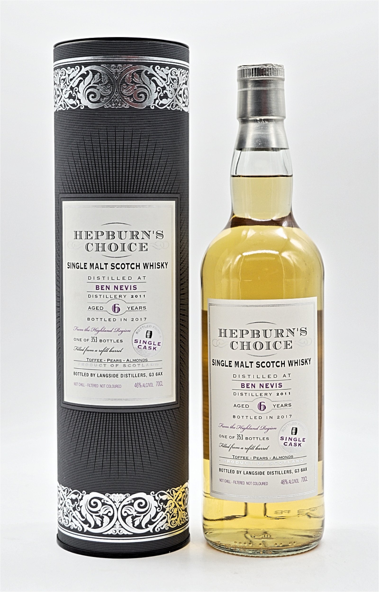 Hepburns Choice Ben Nevis 6 Jahre 2011/2017 - 353 Fl. Single Malt Scotch Whisky