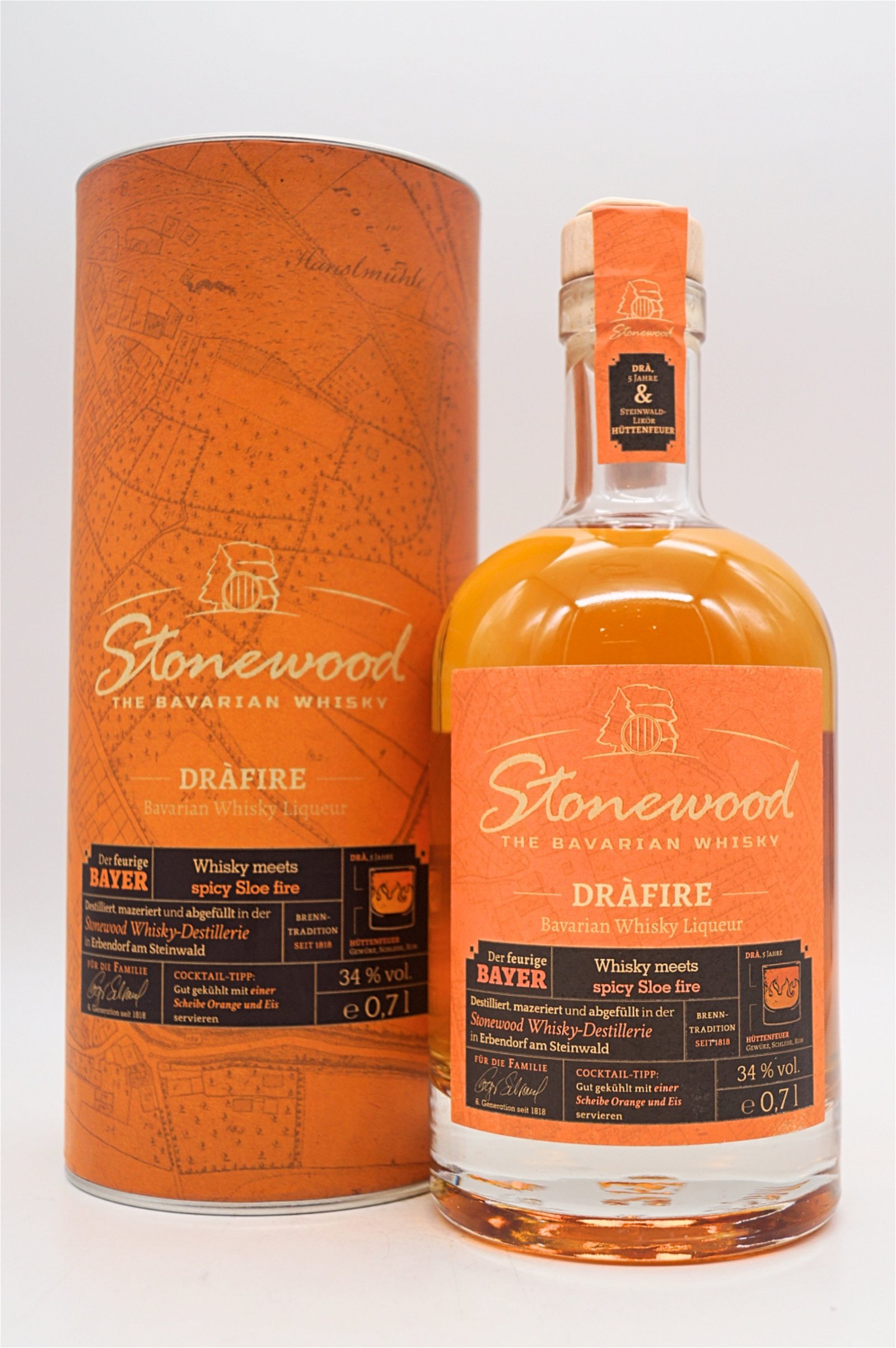Schraml Stonewood Drafire Bavarian Whisky Likör