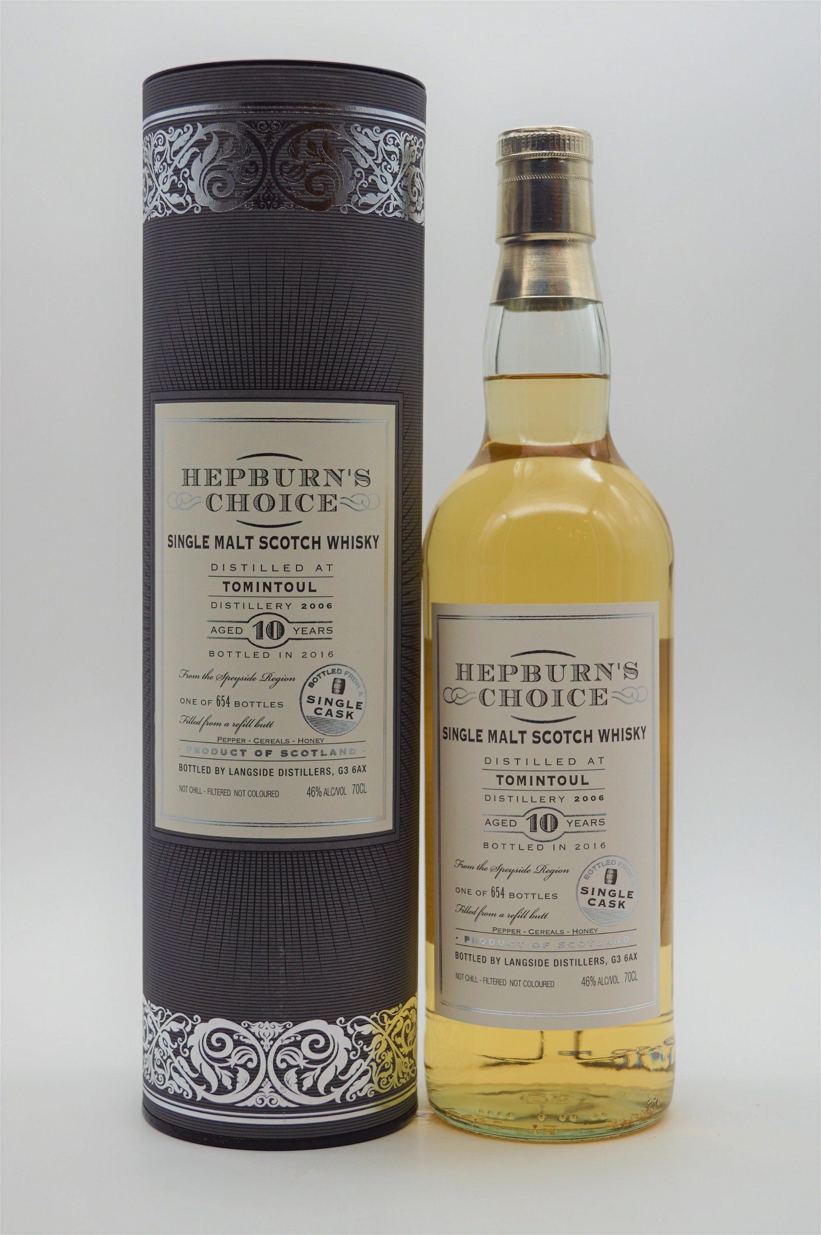 Hepburns Choice Tomintoul 10 Jahre 2006/2016 - 654 Fl. Single Malt Scotch