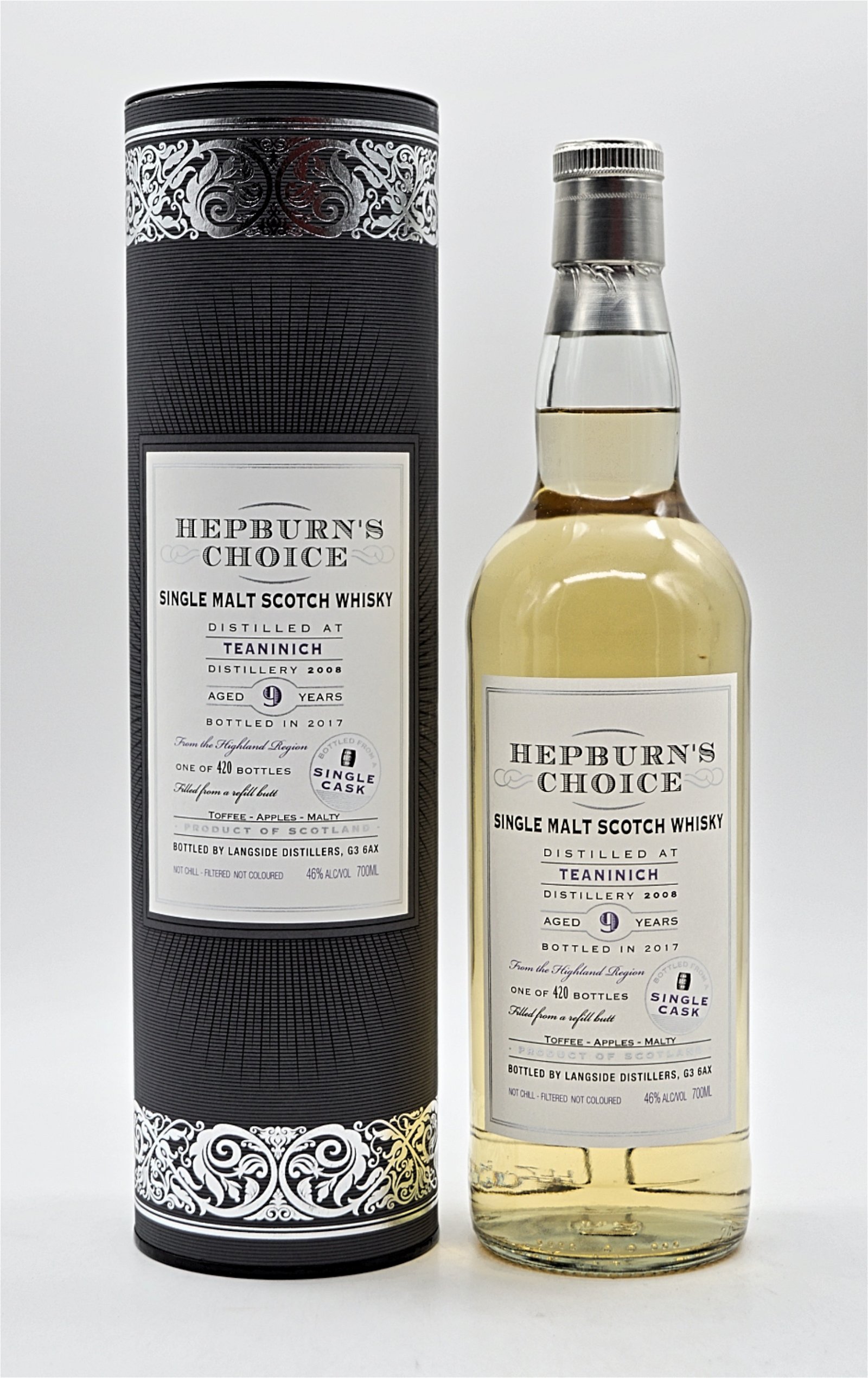 Hepburns Choice Teaninich 9 Jahre 2008/2017 - 420 Fl. Single Malt Scotch Whisky