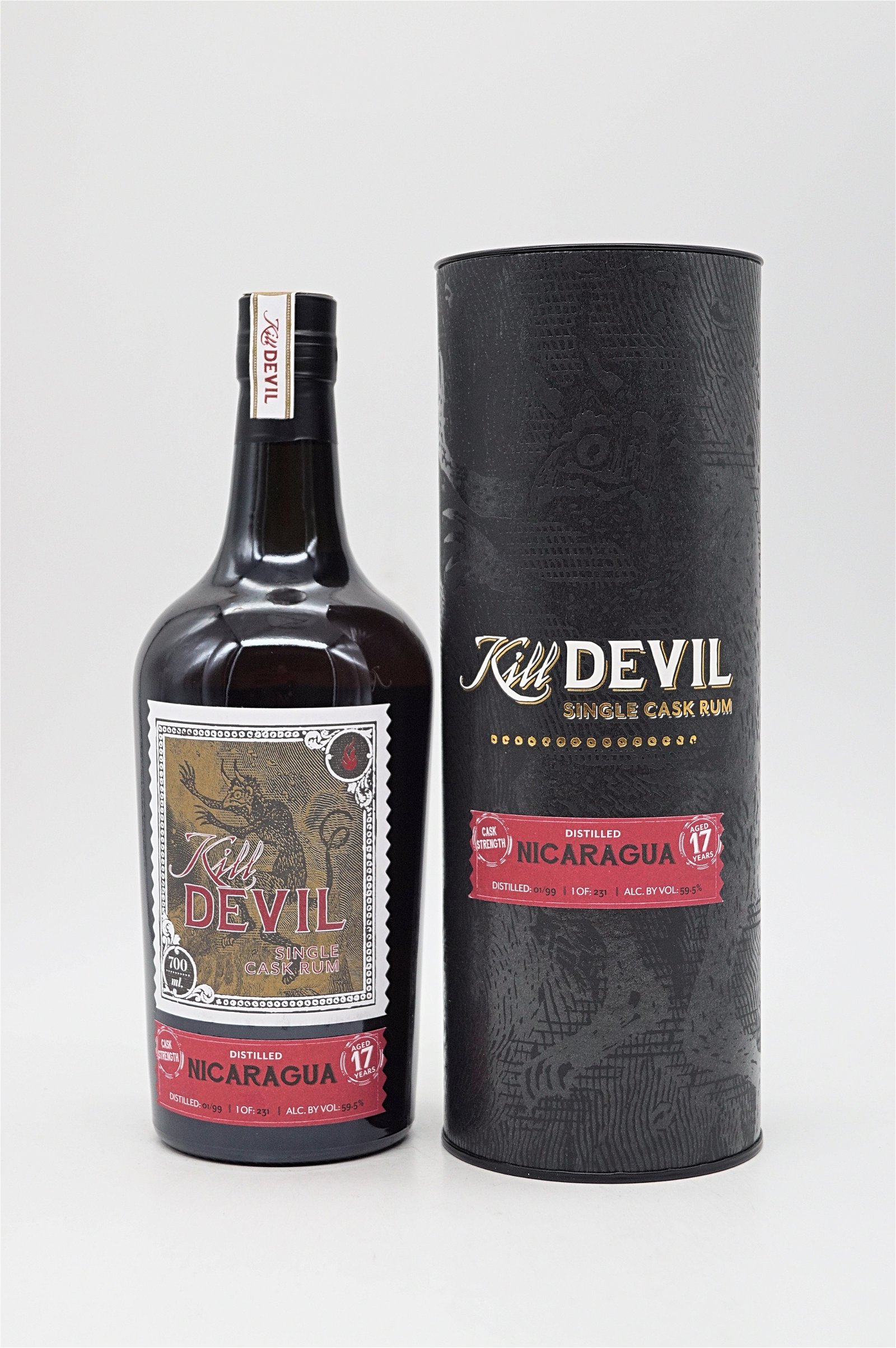 Kill Devil Rum Nicaragua 17 Jahre Cask Strength 231 Fl.