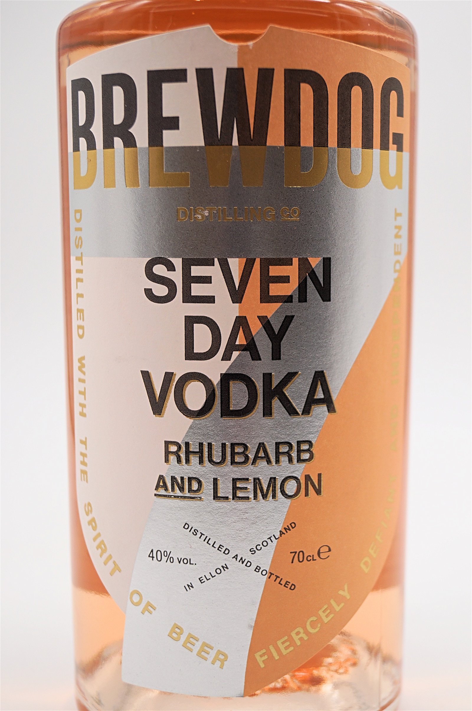BrewDog Distilling Co. Seven Day Vodka Rhubarb and Lemon