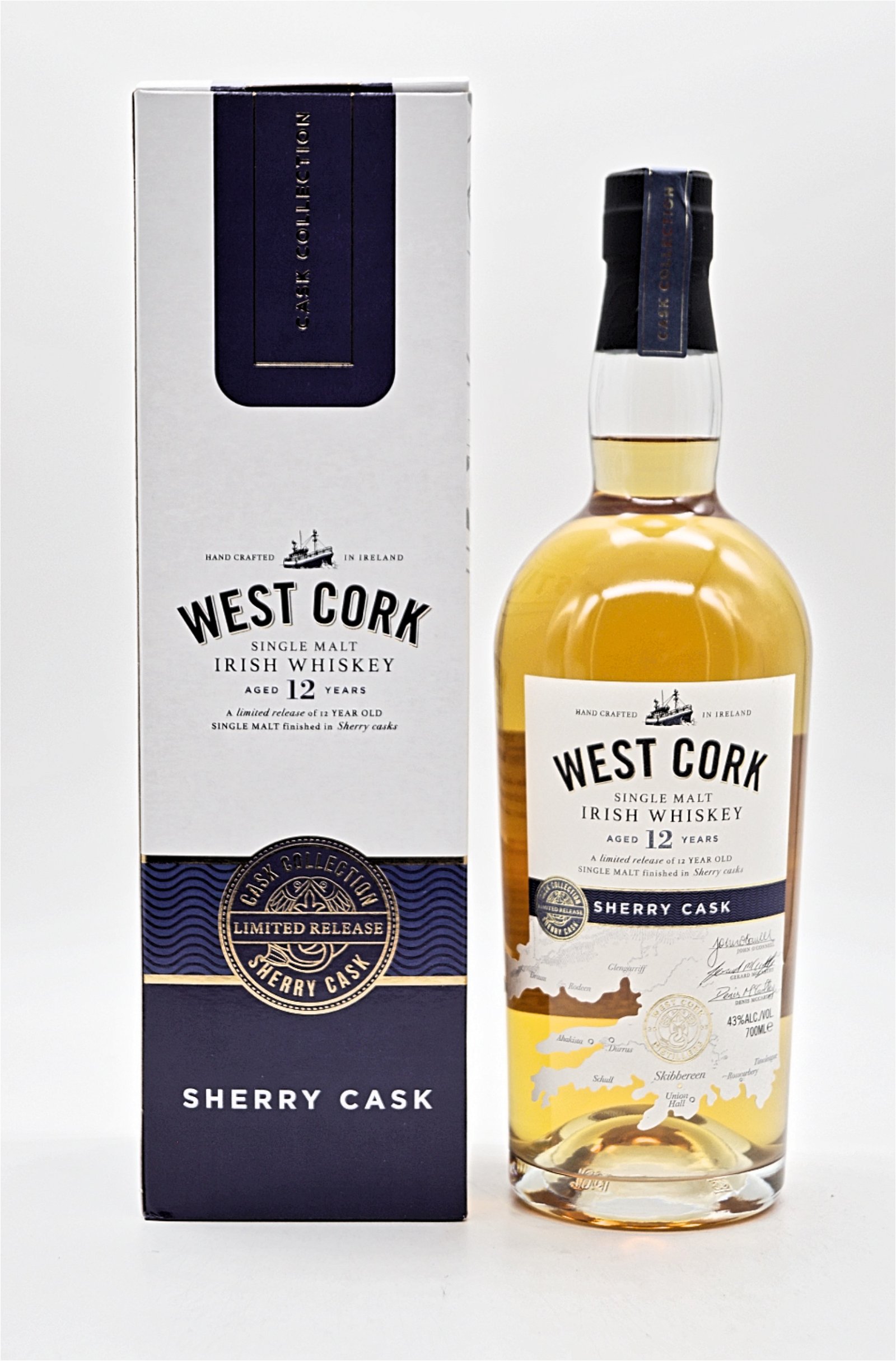 West Cork 12 Jahre Sherry Cask Single Malt Irish Whiskey 